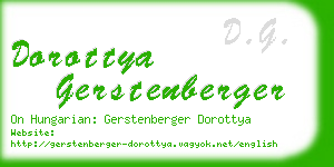 dorottya gerstenberger business card